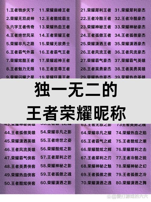 王者荣耀超长昵称复制大全无限次数版